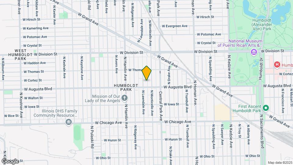 1019 N Lawndale Ave Map and Location Details