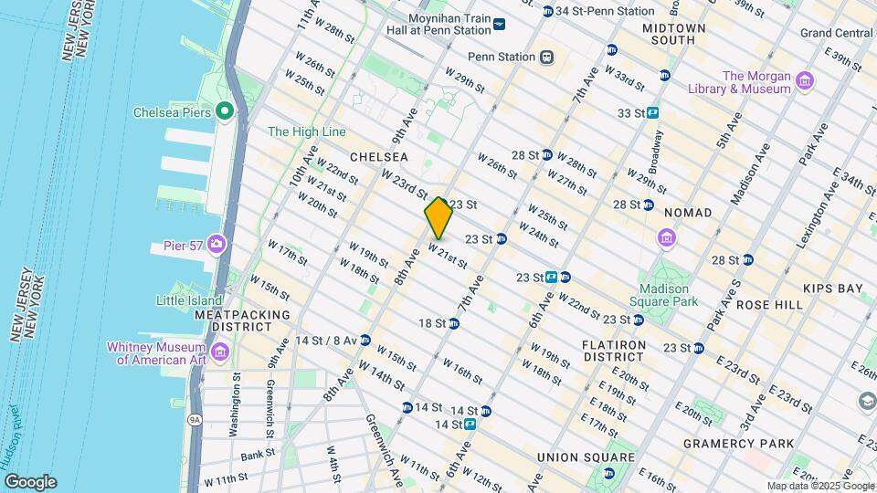 251 W 21st St Map and Location Details