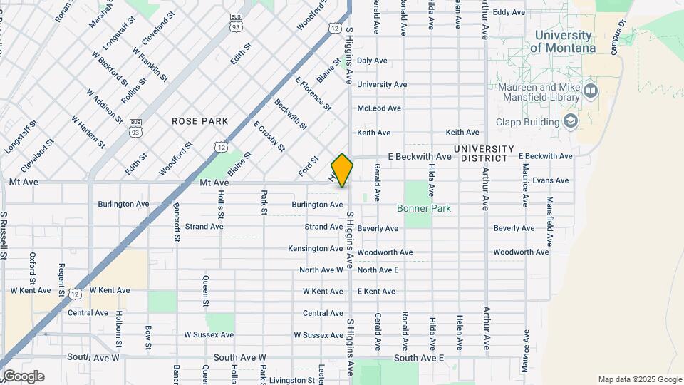 1615 S Higgins Ave, Unit 1615 S Higgins Ave Mapa y Detalles de la Ubicación