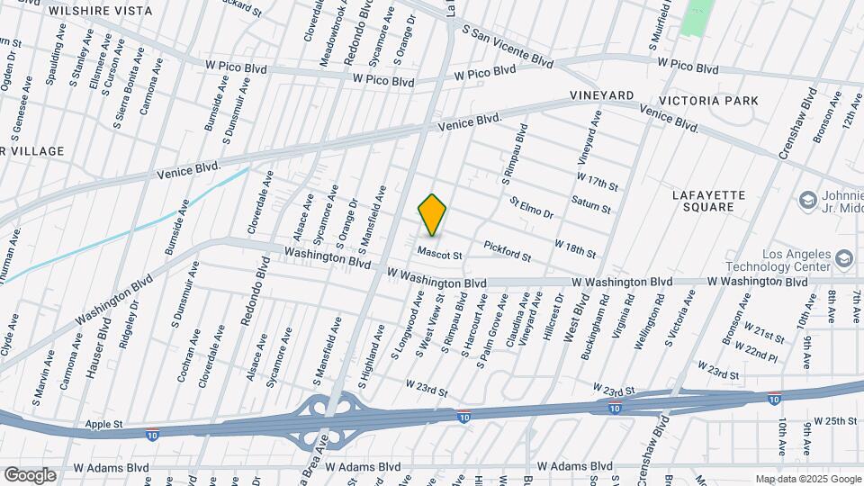 1853 S Longwood Ave, Unit 1853 Map and Location Details