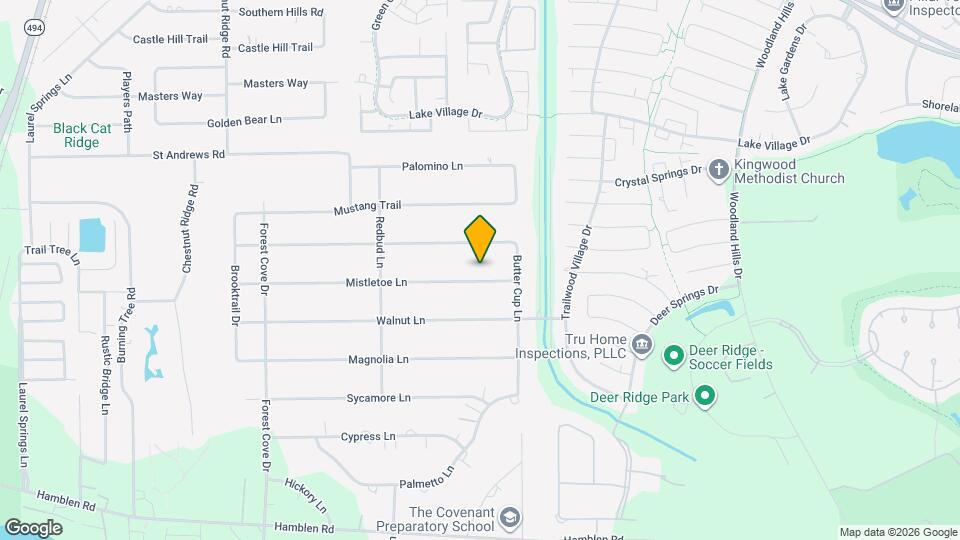 1701 Mistletoe Ln Map and Location Details