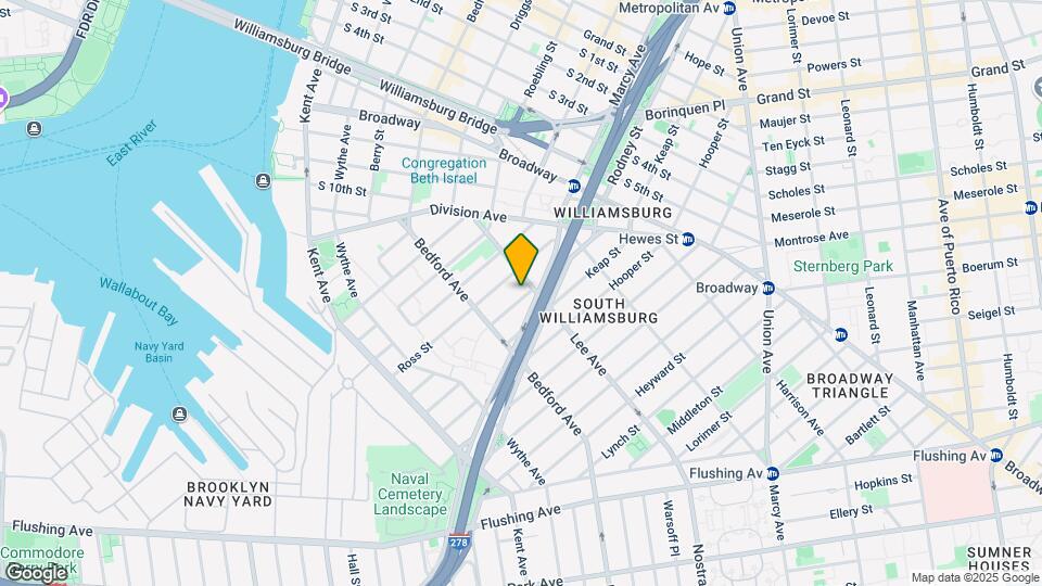 165 Rodney St Map and Location Details