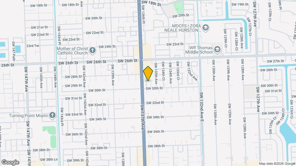 2921 SW 136th Ct Map and Location Details