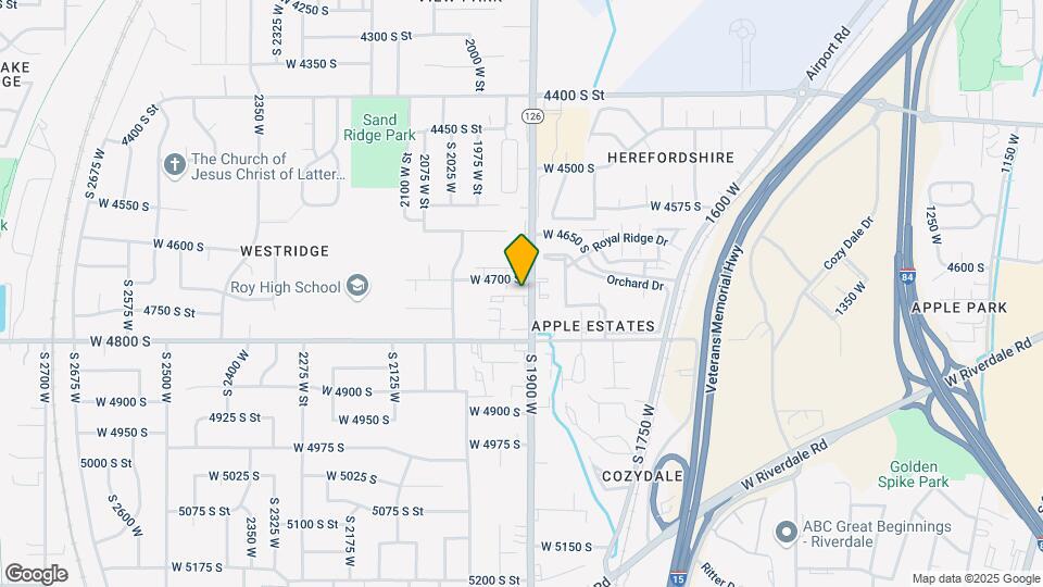 4735 S 1900 W Map and Location Details
