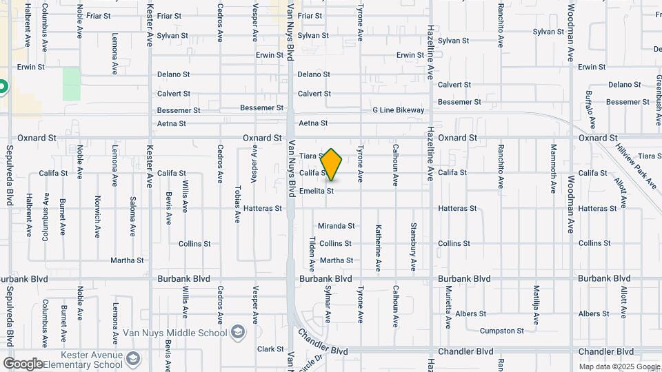 14353 Emelita St Map and Location Details