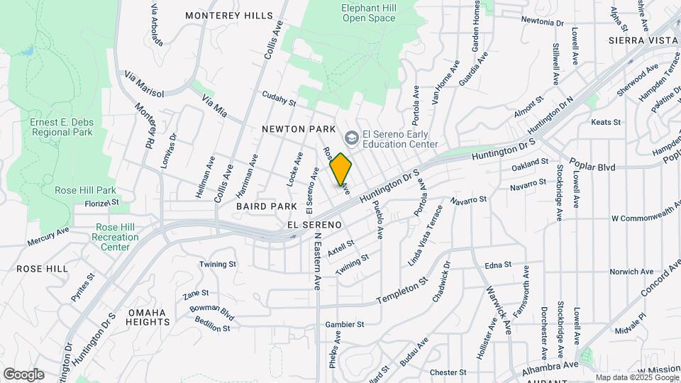 3719 Rosemead Ave Map and Location Details
