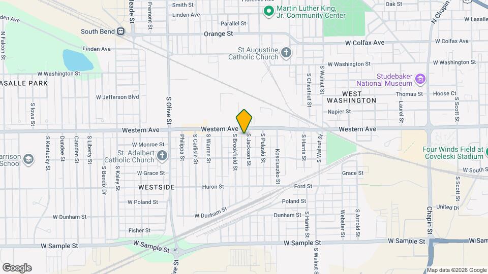 413 S Jackson St Map and Location Details