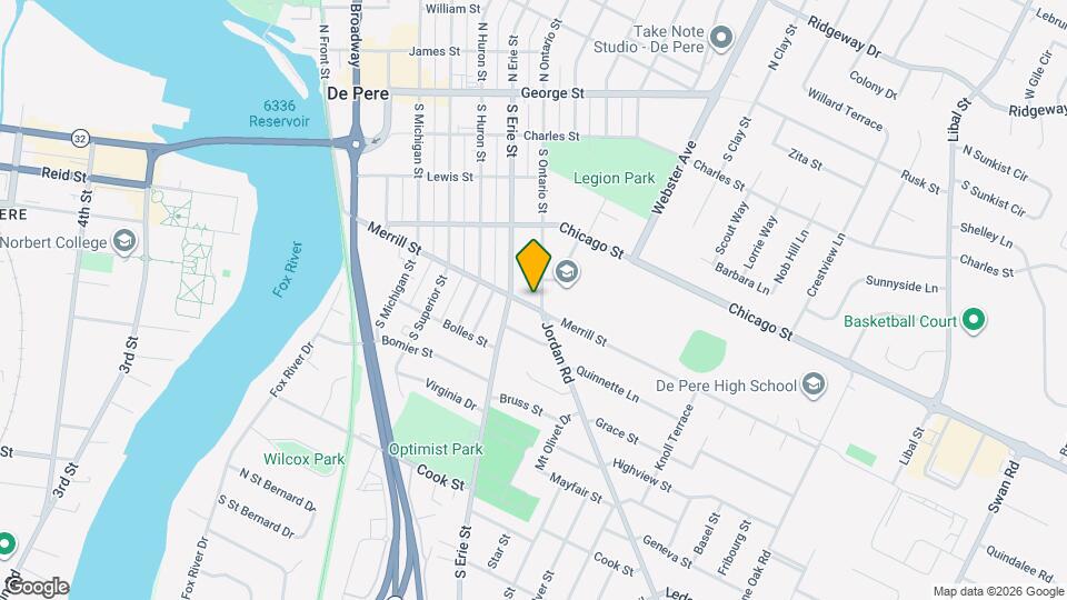 917 Merrill St Map and Location Details