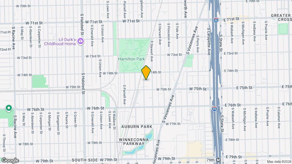 7431 S Eggleston Ave Mapa y Detalles de la Ubicación