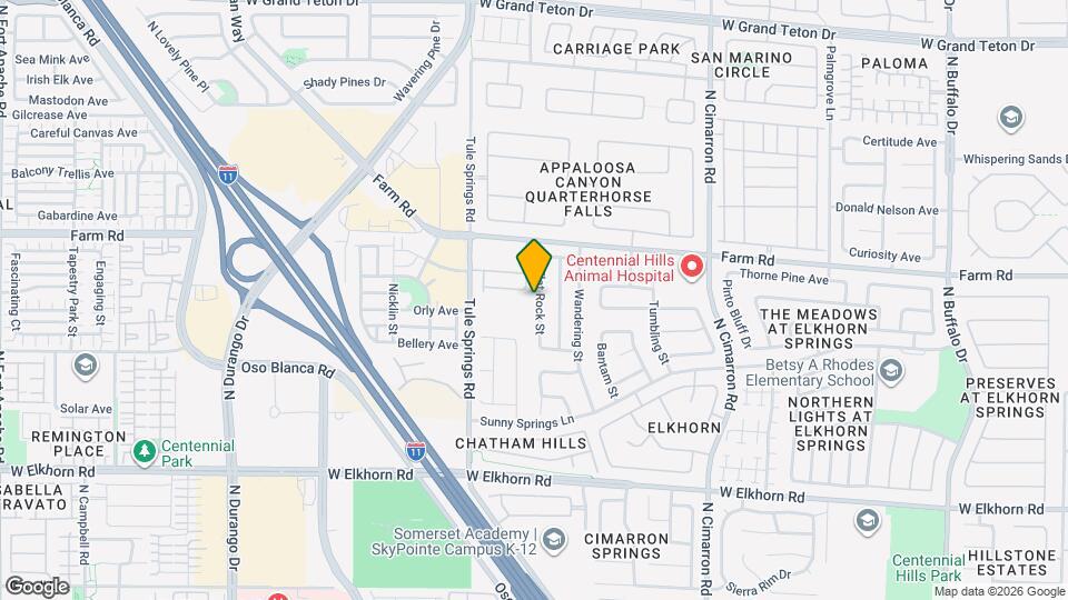 7505 Flat Rock St Map and Location Details
