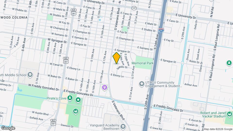 1005 S Saltillo St Map and Location Details