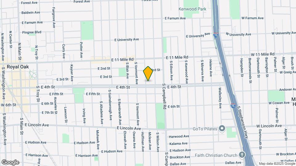 1501 E 4th St Map and Location Details