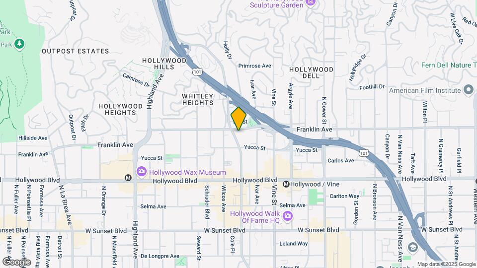 1830 N Cahuenga Blvd Map and Location Details