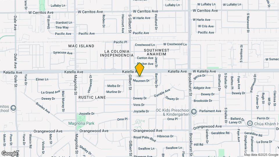 9571 Maureen Dr Map and Location Details
