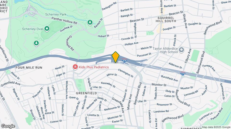 3831 Beechwood Blvd Map and Location Details