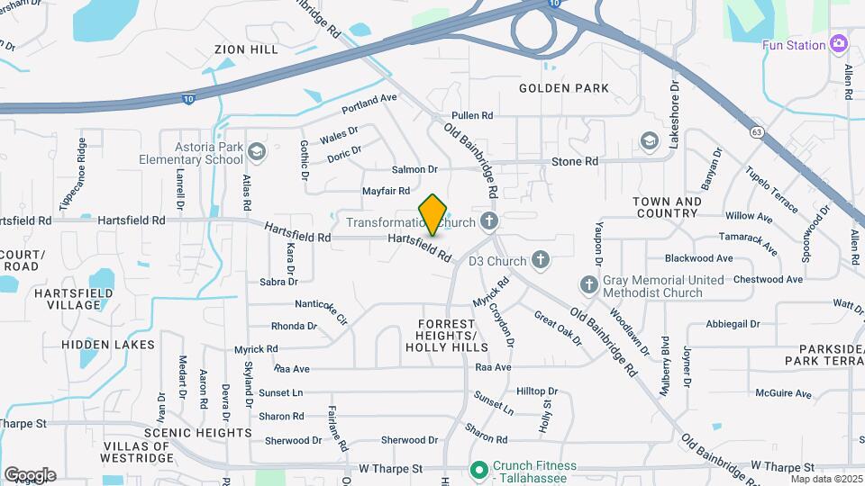 1726 Hartsfield Rd Map and Location Details