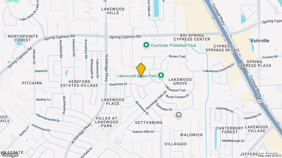 16111 Castlegrove Ct Mapa y Detalles de la Ubicación