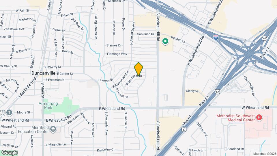 742 Ridge Crest Dr Map and Location Details
