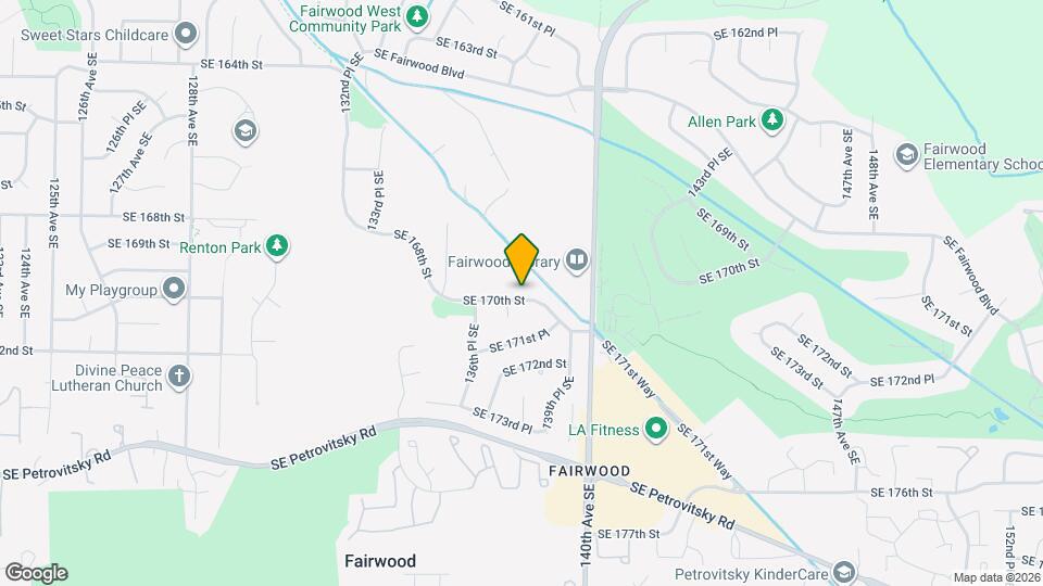 13712 SE 170th St Mapa y Detalles de la Ubicación