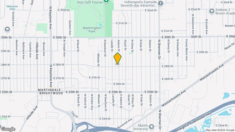 2804 Adams St Map and Location Details