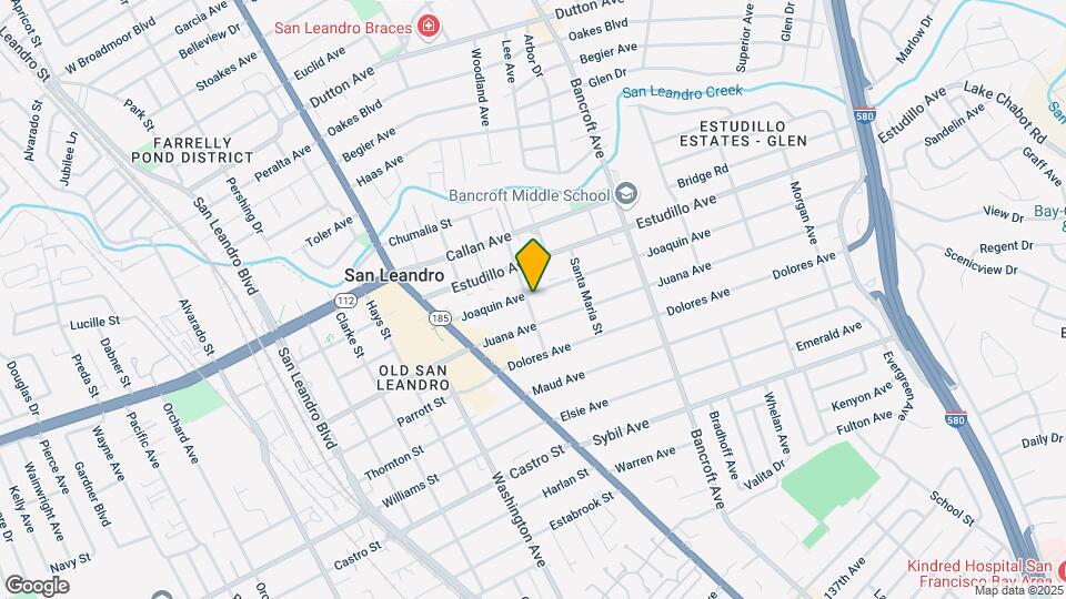 401 Joaquin Ave Map and Location Details