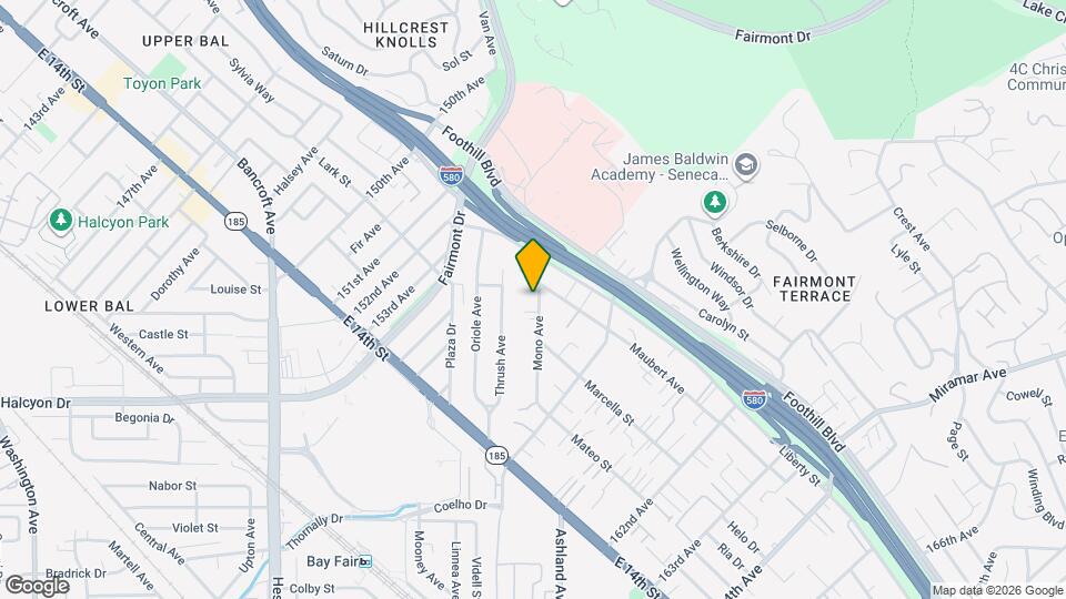 1671 Mono Ave Map and Location Details
