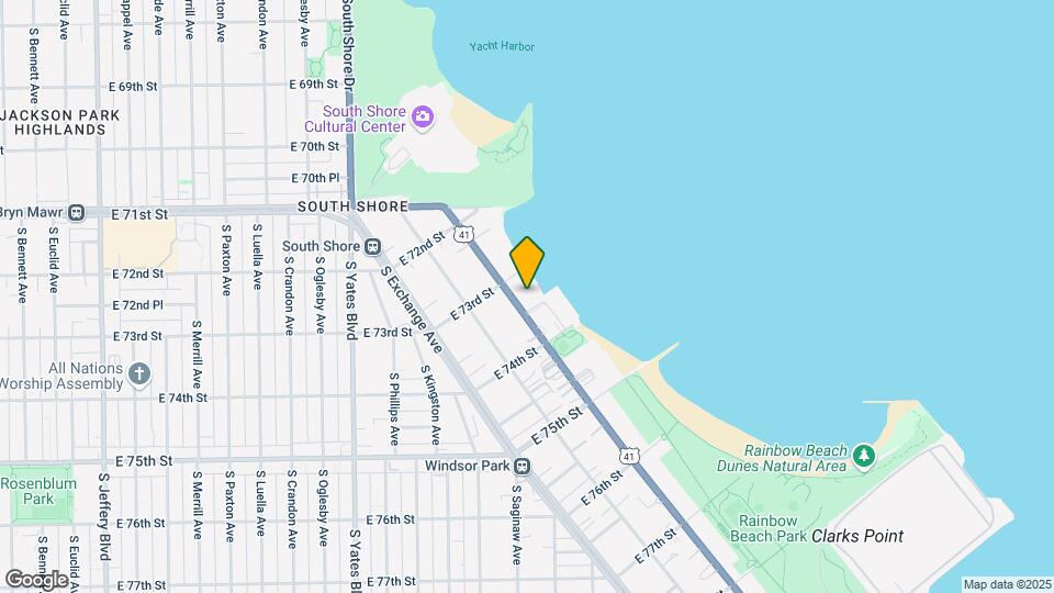 7321 S South Shore Dr Map and Location Details