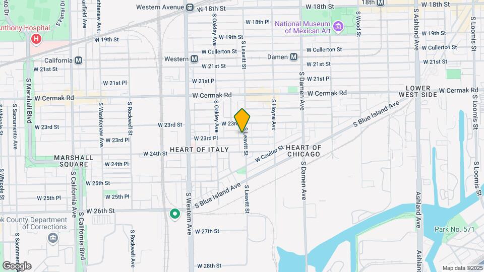 2324 S Leavitt St Mapa y Detalles de la Ubicación