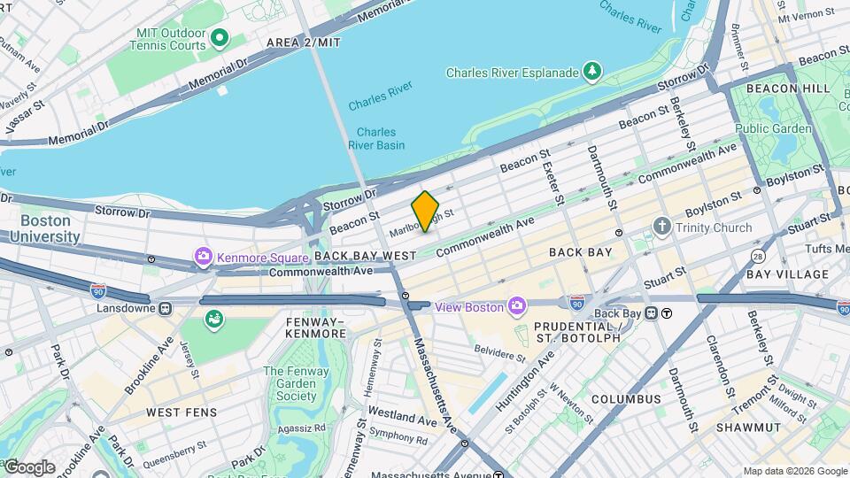 323 Commonwealth Ave, Unit 4 Map and Location Details