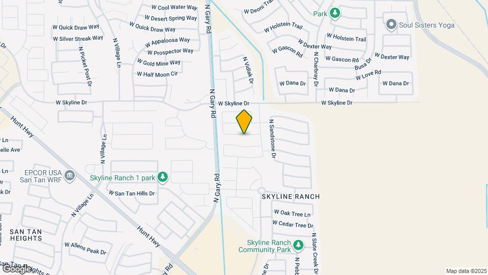 1127 W Desert Valley Dr Map and Location Details