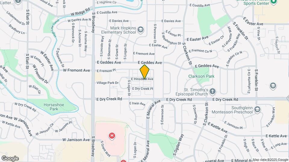 618 E Hinsdale Ave Map and Location Details