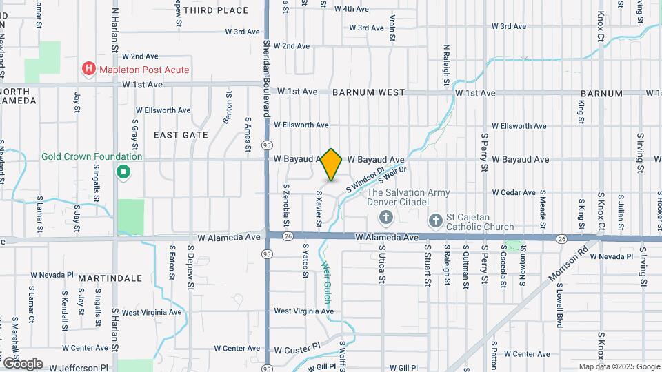 180 S Xavier St Map and Location Details