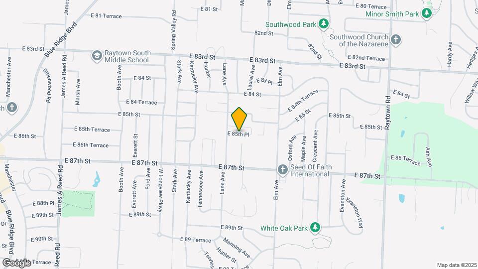 9005 E 85th Pl Map and Location Details