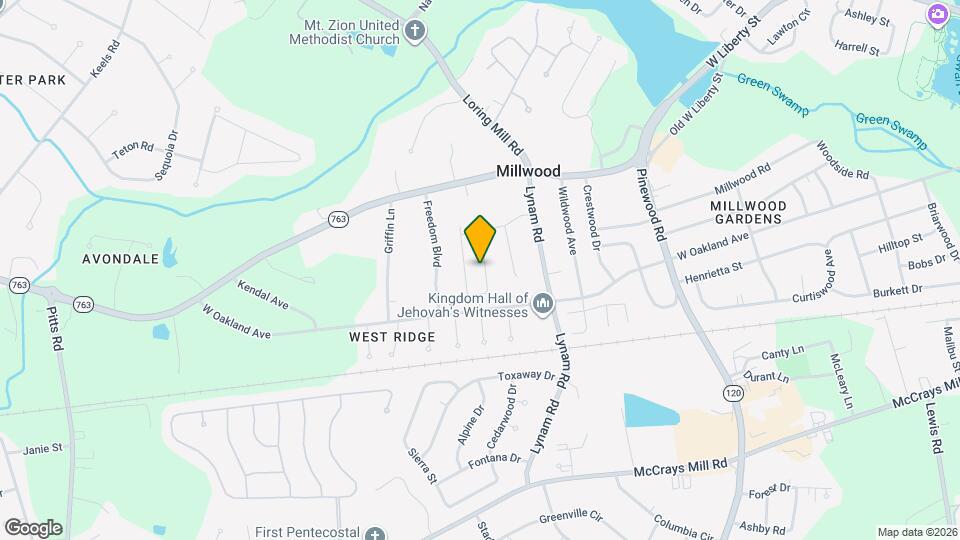 445 Conifer St Map and Location Details