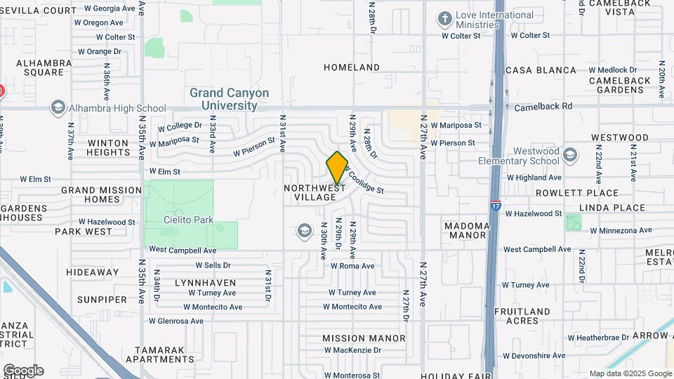 2921 W Highland Ave Map and Location Details