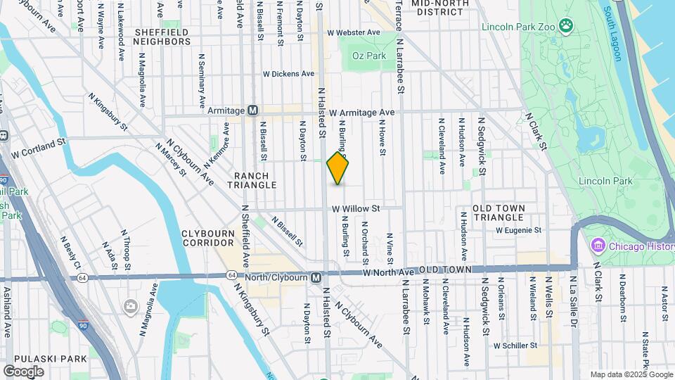 1828 N Burling St Map and Location Details