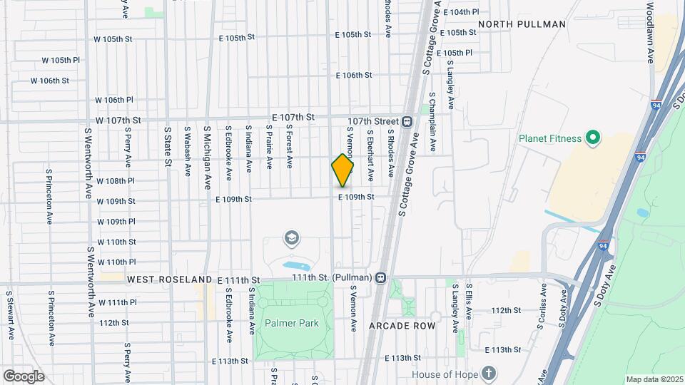 414 E 109th St Map and Location Details