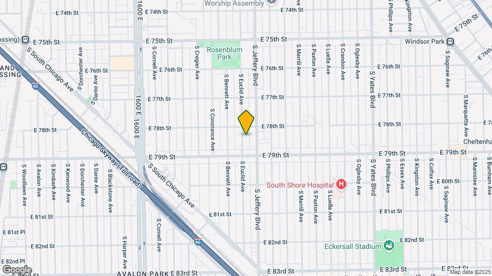 7823 S Euclid Ave Mapa y Detalles de la Ubicación