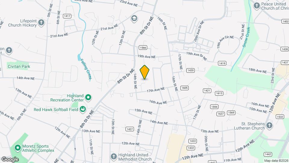 1738 14th Street Ln NE Map and Location Details