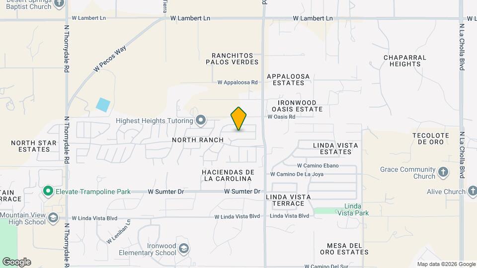 3017 W Sun Ranch Trail Map and Location Details