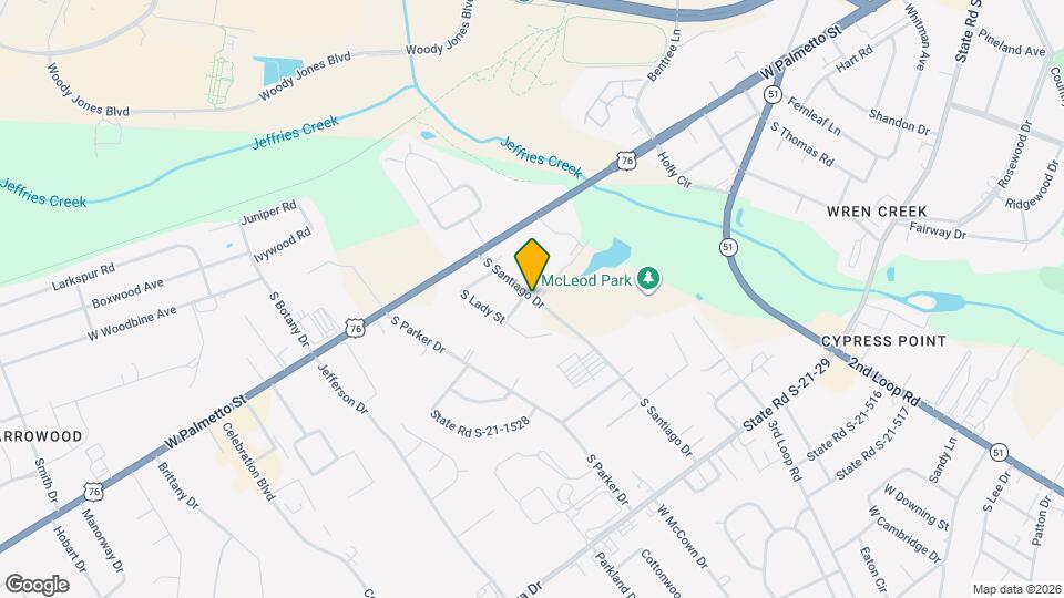 801 S Santiago Dr Map and Location Details