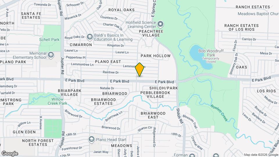3203 E Park Blvd Map and Location Details