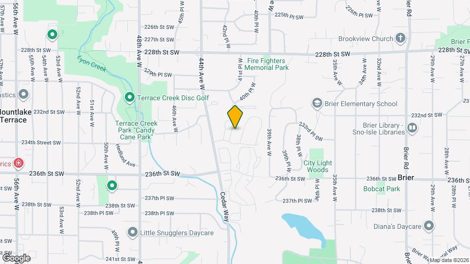 23321 Cedar Way Map and Location Details