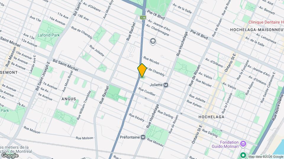 3520 Sherbrooke Rue E Map and Location Details