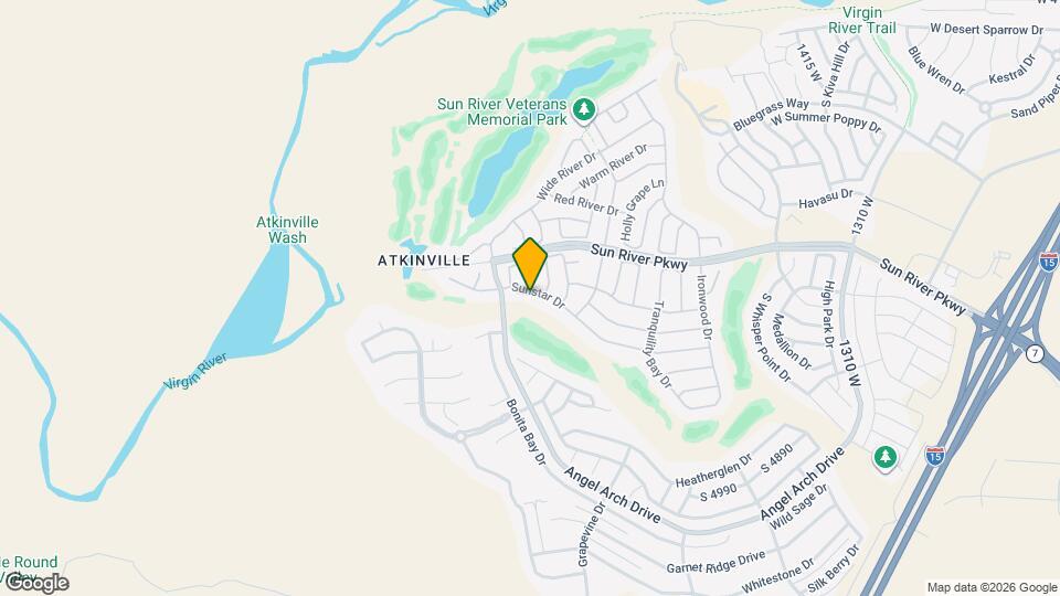 1903 W Sunstar Dr Mapa y Detalles de la Ubicación