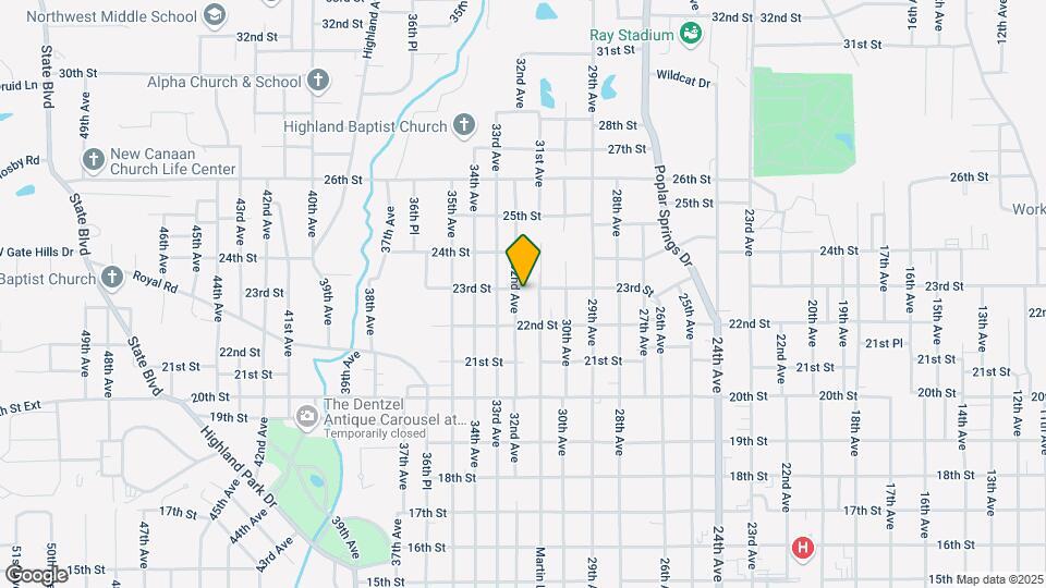 2216 32nd Ave Map and Location Details