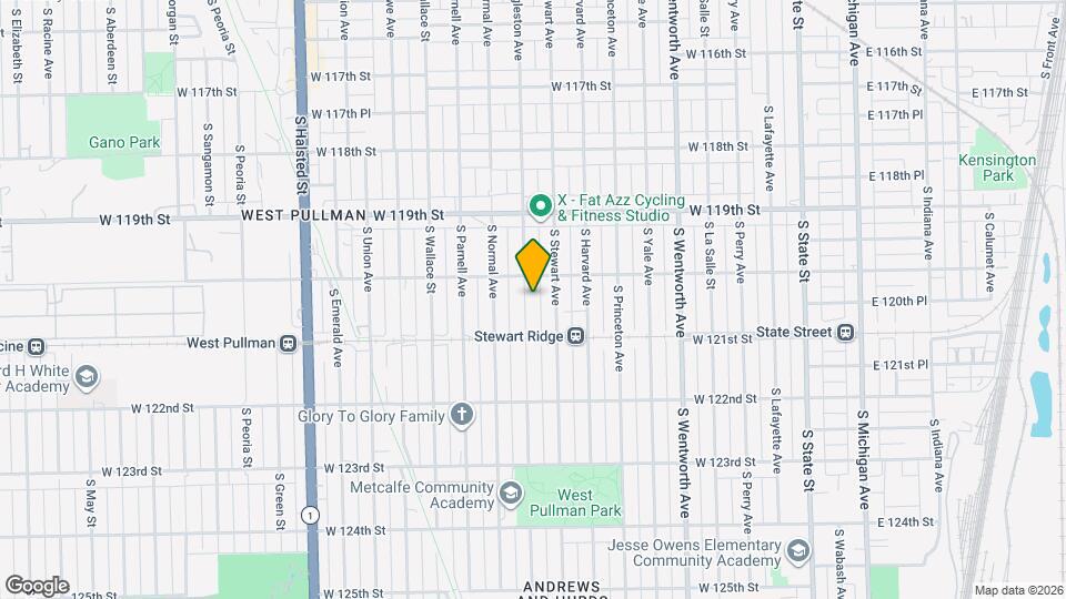 12021 S Eggleston Ave, Unit Modern 3bed/1.5bath Apartment Map and Location Details
