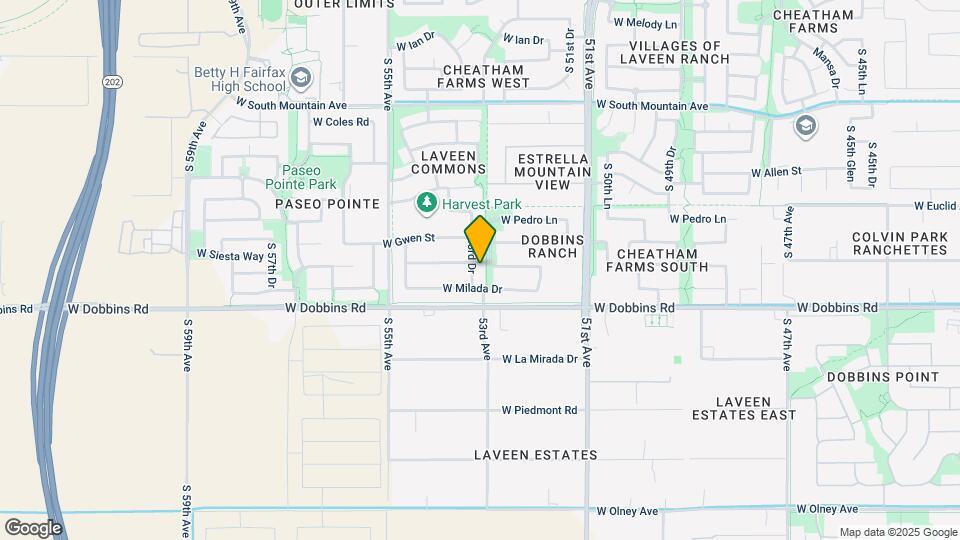 9007 S 53rd Dr Map and Location Details