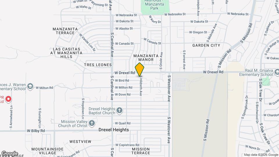 5740 S Hildreth Ave Map and Location Details