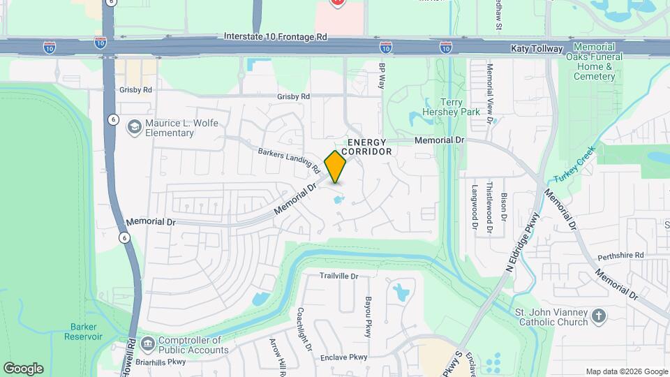 15607 Memorial Dr Mapa y Detalles de la Ubicación